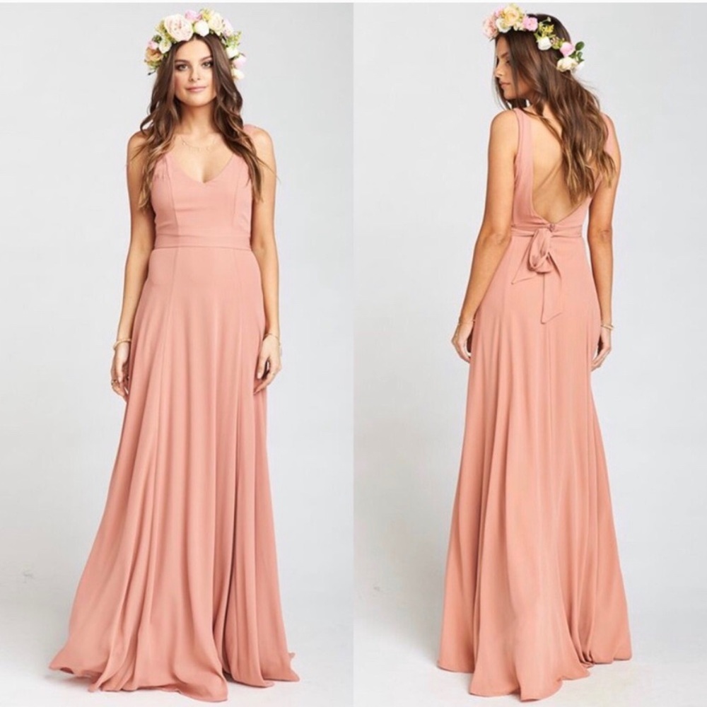 SMYMM Jenn Maxi Dress Rustic Mauve Crisp L